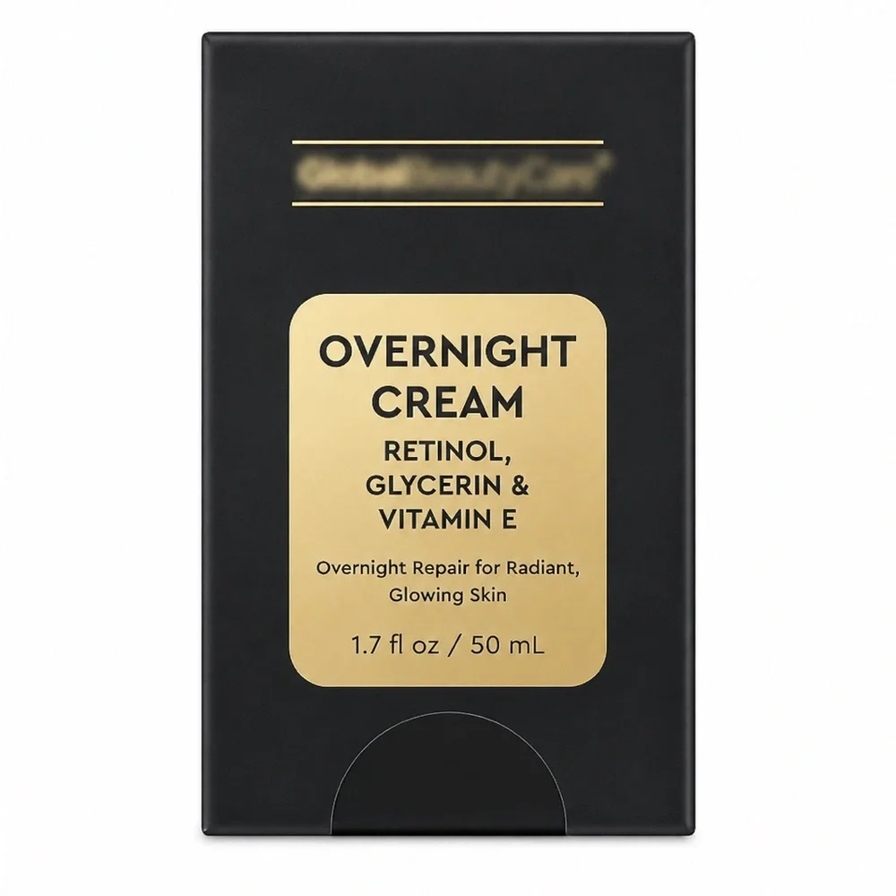 Global Beauty Care Retinol Overnight Face Cream Vitamin E 1.7 oz